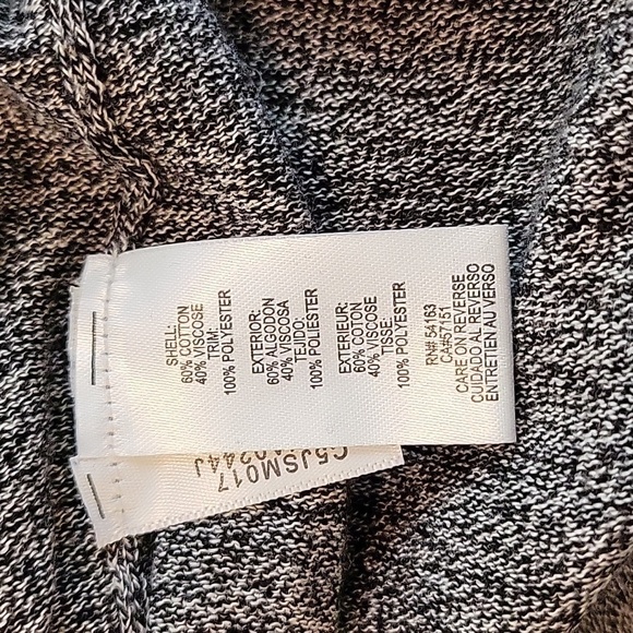 NWOT Calvin Klein medium grey and white sweater with white fabric at base - Picture 5 of 5